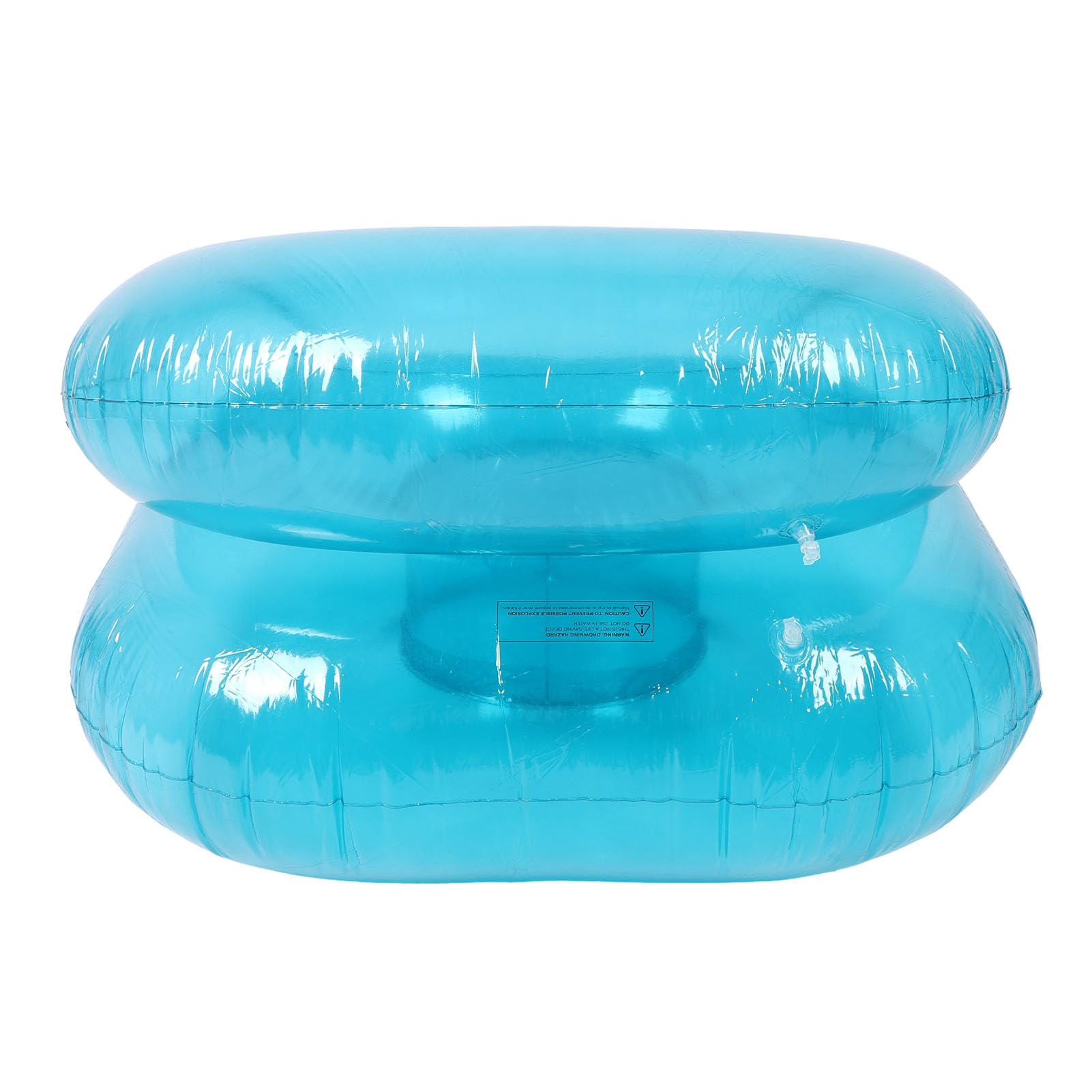 Divano gonfiabile trasparente poltrona ergonomica gonfiabile in PVC per soggiorno interno ed esterno a bordo piscina leggero portatile blu