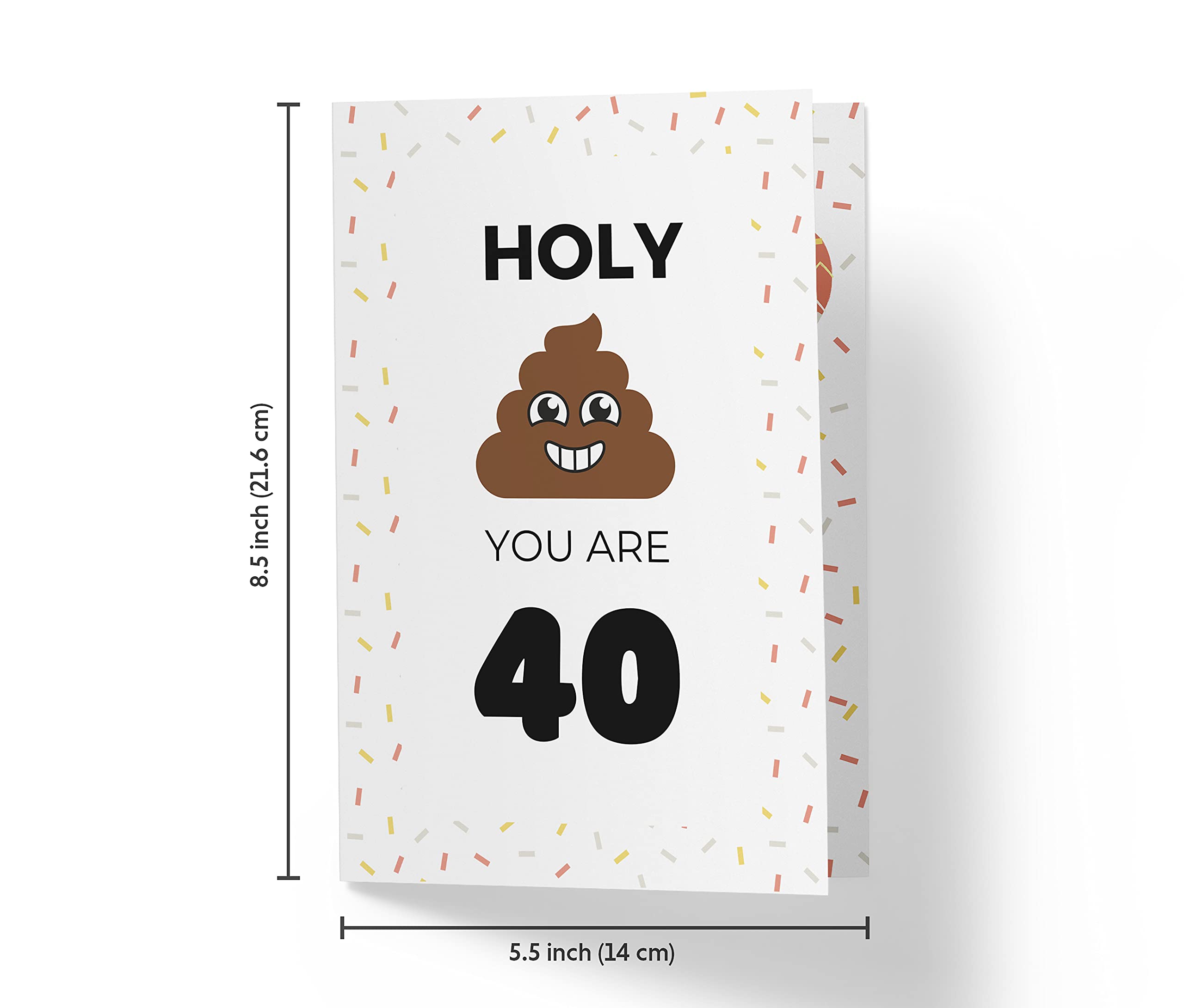 Amazon.com : Karto Funny 40th Birthday Card for Men Women - Brown