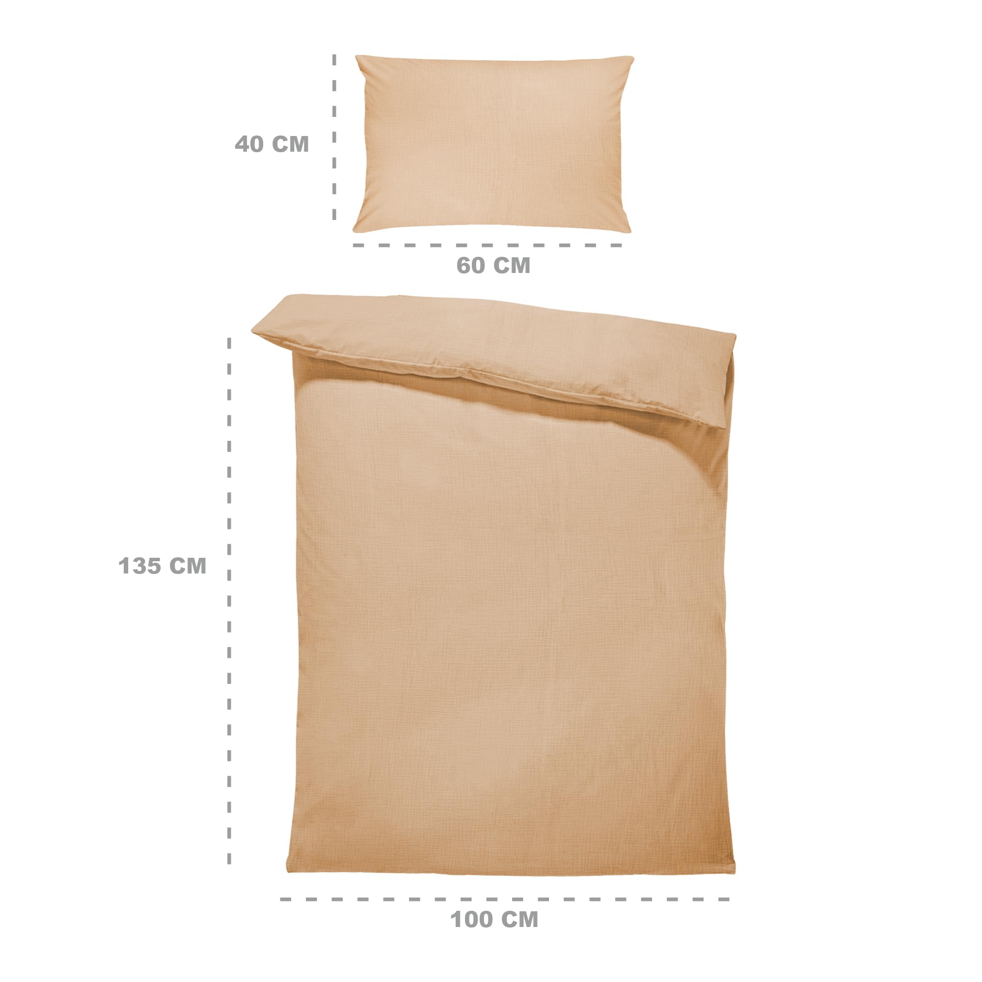 Totsy Baby muslin Cot bed duvet cover set 100x135cm - Image 3