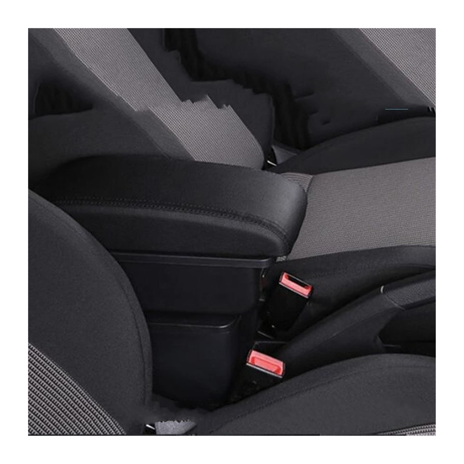 For Abarth 595 Car Armrest Box Central Store Content Storage Box With Cup Holder Ashtray USB Interface(A2 No USB)