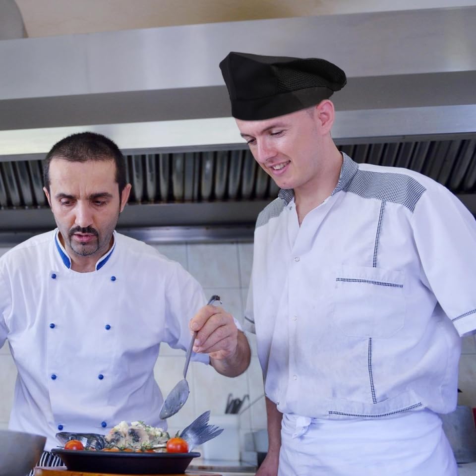 NOLITOY Cookware Hat Chefs Beanies for Adults Kitchen Beret Chef Outfit Restaurant Hat Hats Aprons Nets Chefs - Image 2