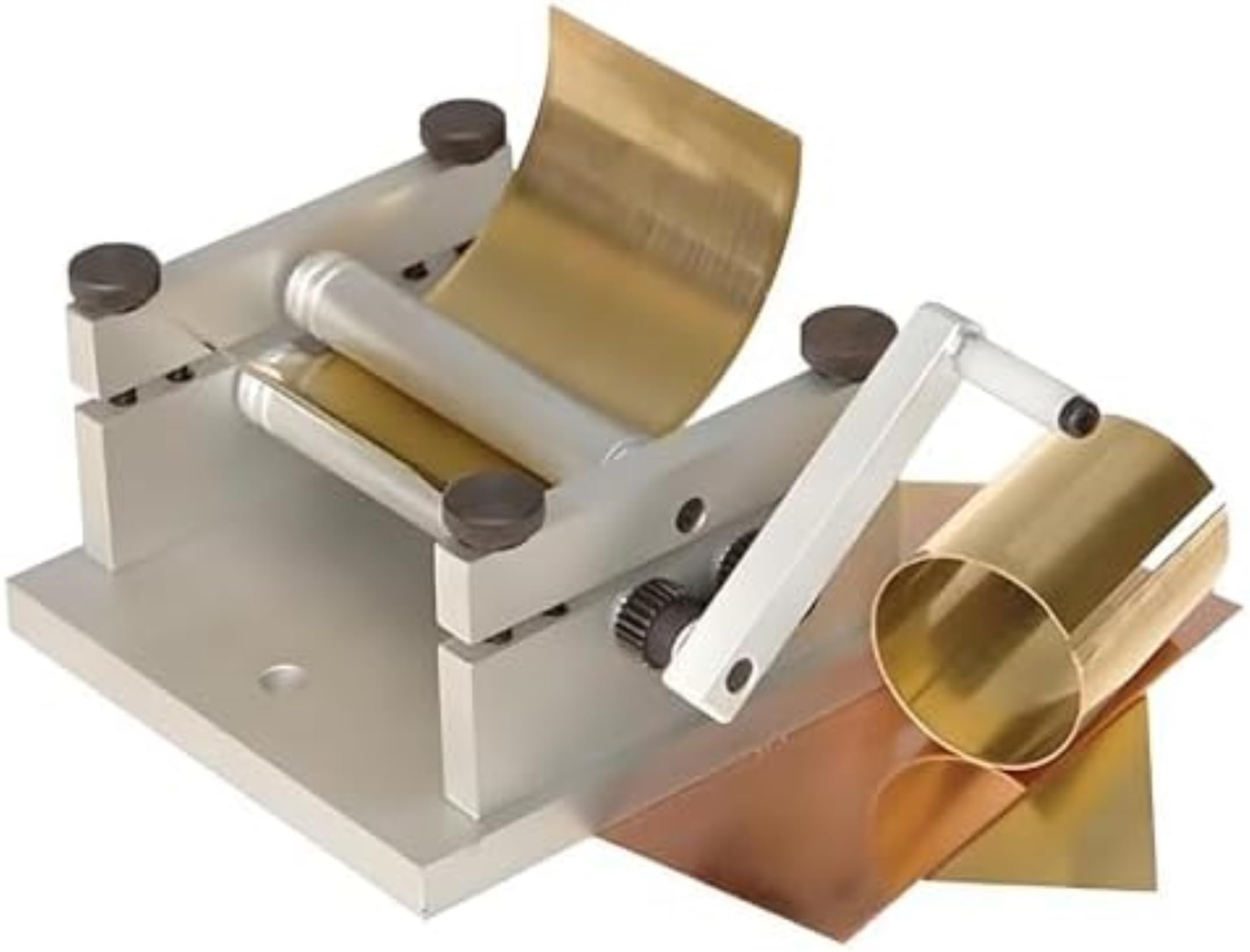 Ręczne narzędzie do gięcia metalu do blachy 60 mm, rolka korbowa do produkcji biżuterii i modelarstwa, idealna do projektów profesjonalnych i DIY