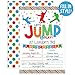 Your Main Event Prints Boy Bounce House Birthday Invitation - Trampoline Jump Birthday Invite - Trampoline Birthday Party - 20 Fill-In Invitations - Envelopes Not Included