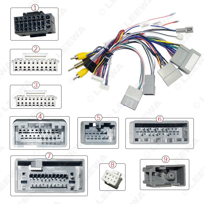 Car 16pin for Audio Wiring Harness with Canbus Box for Honda CRV 2.4L Stereo Installation Wire Adapter #CA6827 - (Color Name: Harness CANBUS Box)