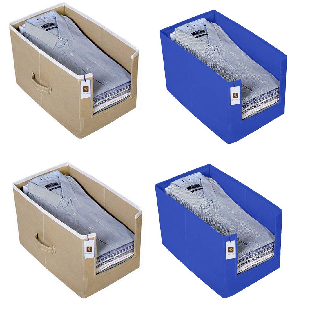 UNICRAFTS Shirt Stacker Wardrobe Organizer Clothing Organizer Cover and