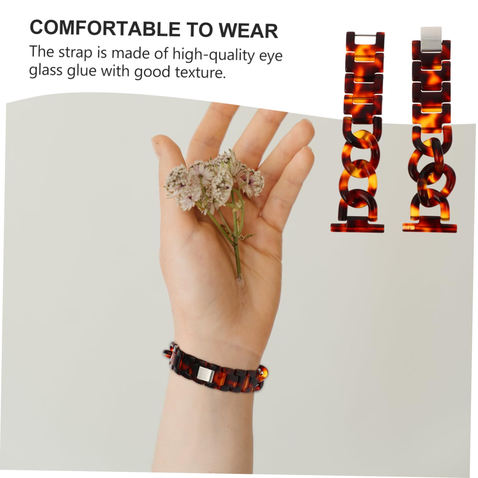 UKCOCO 3 Pcs Denim Chaîne Sangle Poignet Laisse Montre Montre D'Exercice Intelligente Bracelets De Montre À Dégagement Bracelet De Montre Avec Fermoir En Acier Inoxydable
