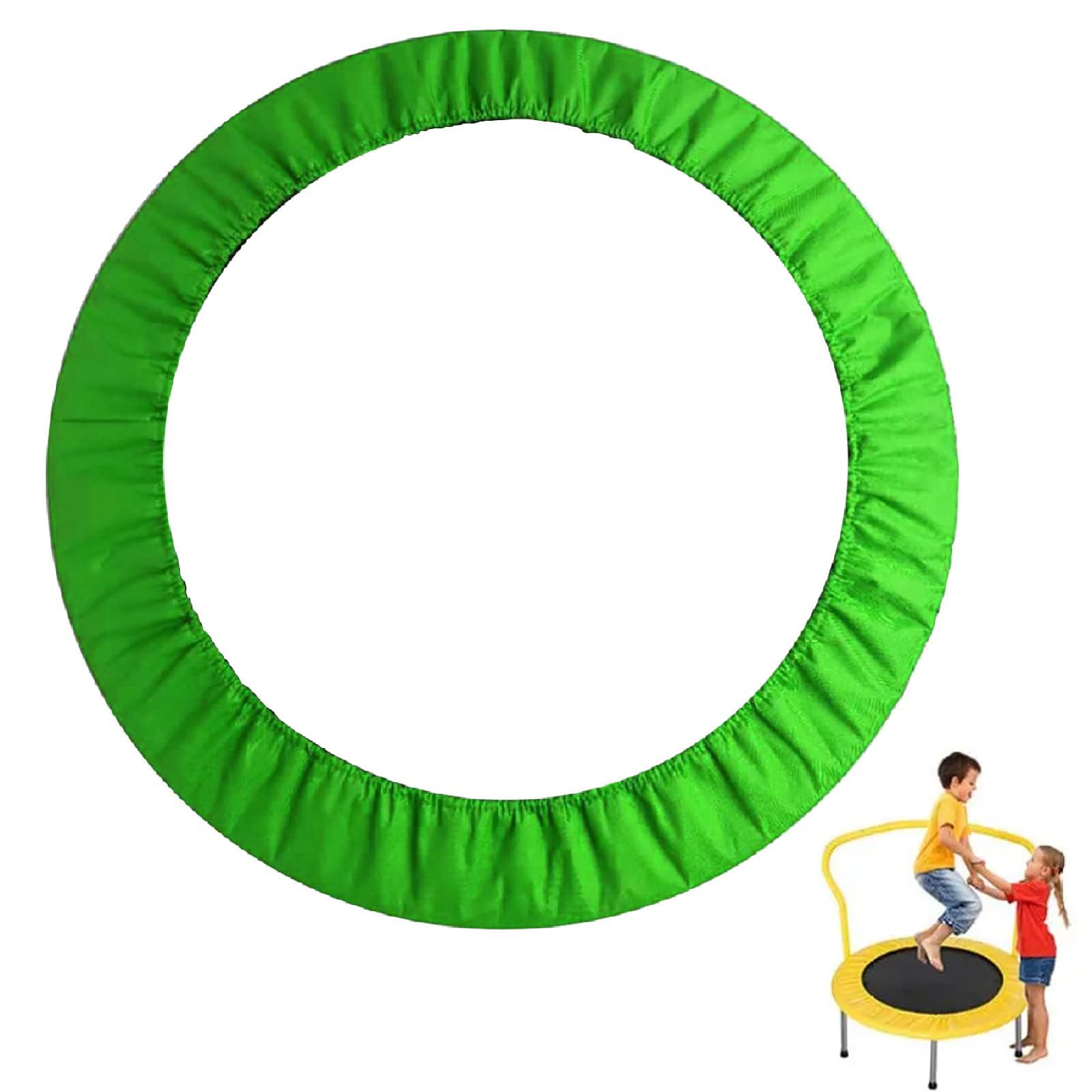 Hmtbet Trampoline Replacement Safety Pad, Safety Guard Spring Cover Edge Protection,Trampoline Cloth Cover Mini Fitness Trampoline Skirt for Children,Green,36in 0.91M 6holes