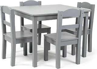 Humble Crew Toddler Table and Chair Set for Kids, Wood Activity Furniture