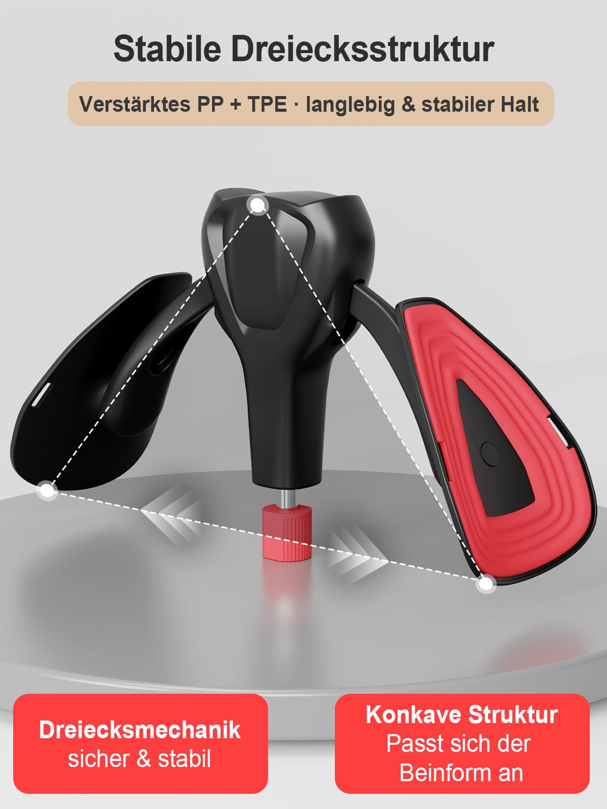Beckenboden Oberschenkeltrainer 35 kg Verstellbarer Kegel Beintrainer für Zuhause Postpartum Erholung für Frauen und Männer, mit Band