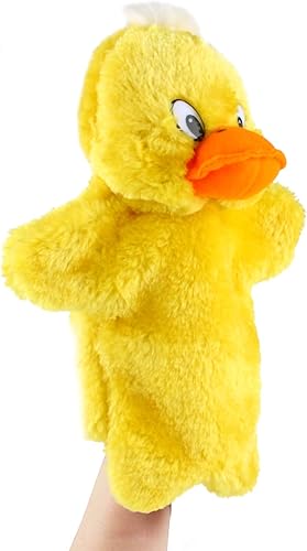 Miniatura 5 de Andux Lindo juguete de peluche suave de marioneta de mano (SO-16 pato amarillo)