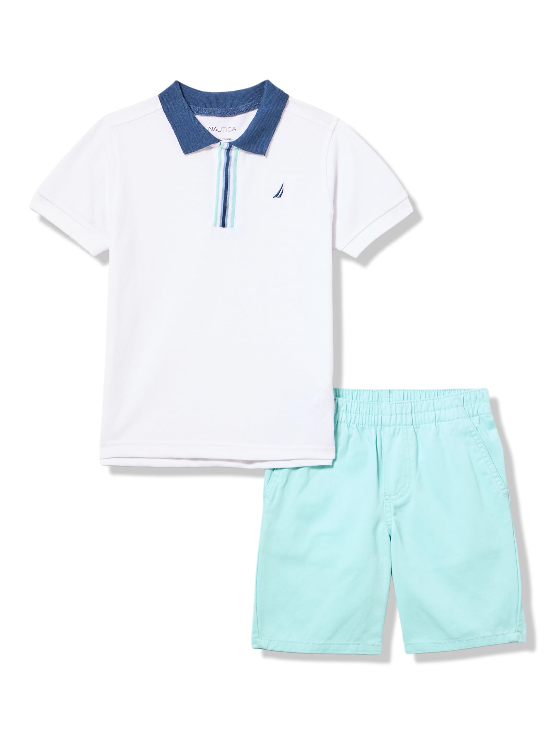 Nautica conjunto corto para niños ropa de verano transpirable dos piezas 4