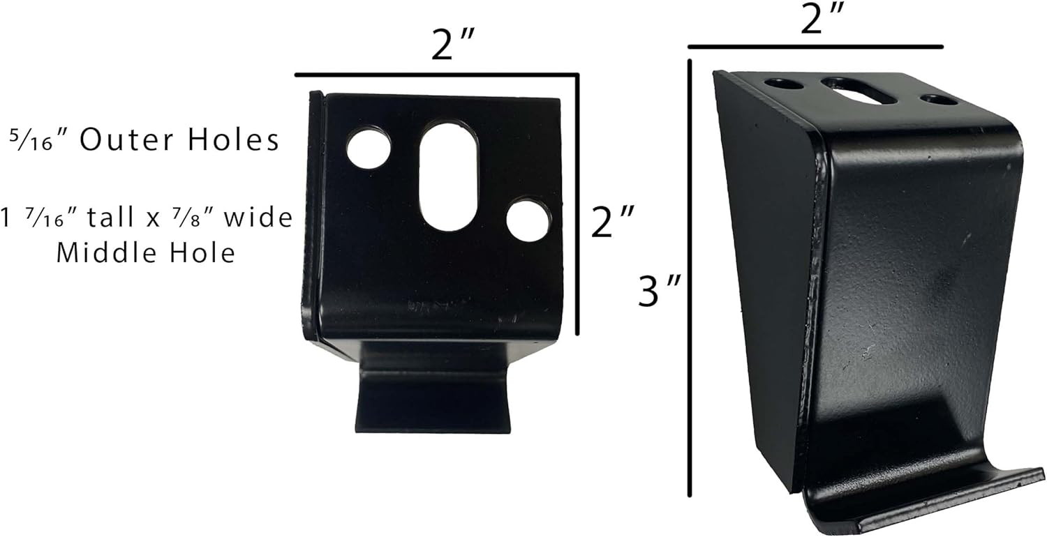 6 Gusseted Class A Customs RV Waste Water Tank Mounting Brackets | 6 Pack | WTMB-3G-6PK | RV Water Tank Hangar Bracket