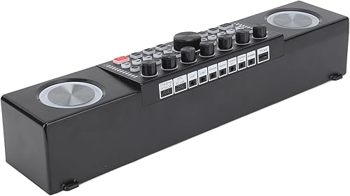 Alomejor Máquina de karaoke con transmisión de señal rápida estable 5.0, ajuste digital con soporte para tableta de pantalla de letras