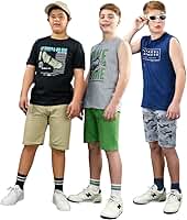 Kit 6 peças de Roupa Infantil Kit 3 Conjunto Juvenil Menino 10 ao 16 anos