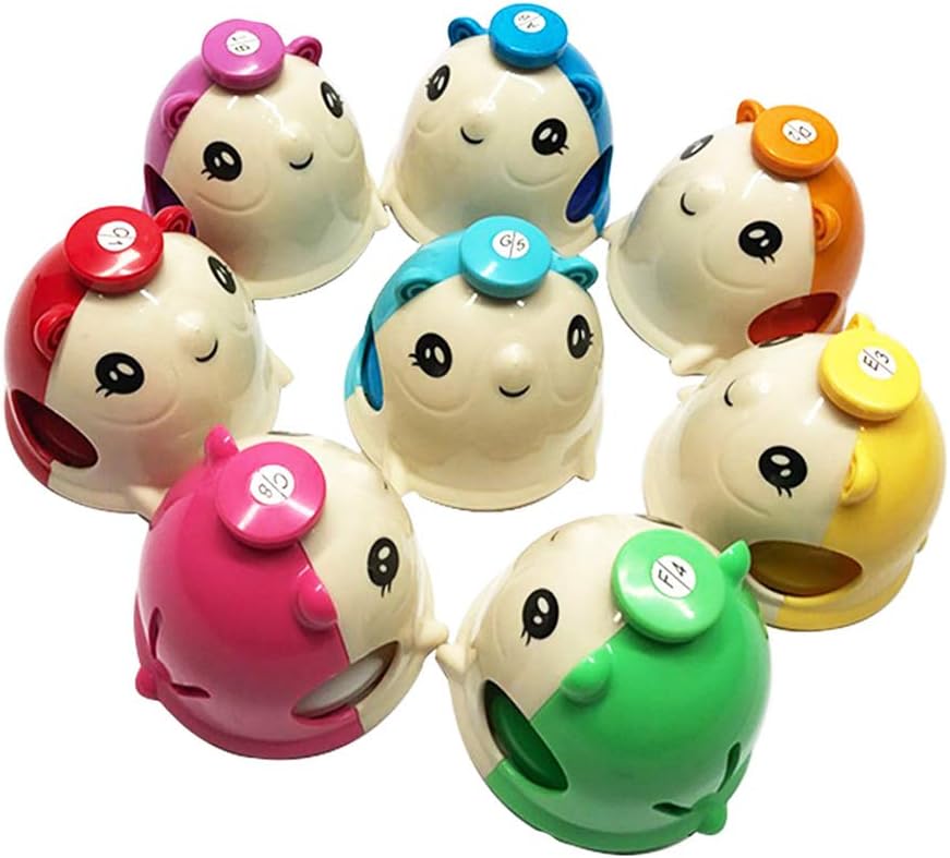ENNBOMMouse-Shaped Hand Bell Music Bell Gift Chromatic Percussion 8 Color Kit