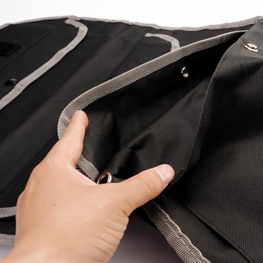 GGCLIMAX Car Seat Back Organizer Multi-Pocket Storage Bag 600D Oxford Cloth Car Rear Seat Sundries Holder Anti-Kick Mat Auto Interior Accessories Road Trip Essentials