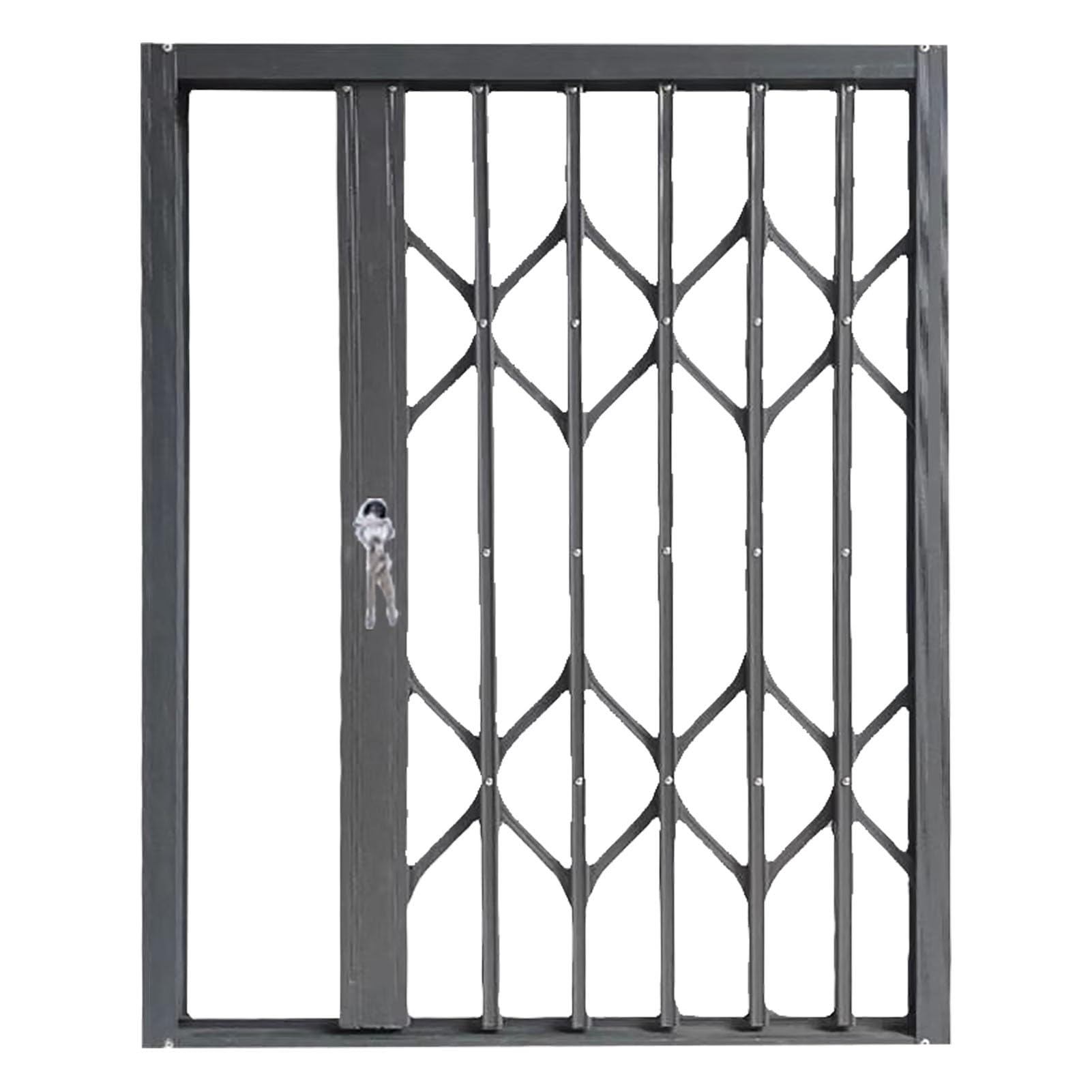 Regulowane drążki bezpieczeństwa dla zwierząt domowych – bramki zabezpieczające do okien przesuwnych o wysokości 71 x 100 cm wysokość zewnętrzna ochrona przed włamaniem 61 x 111 cm rozwiązanie