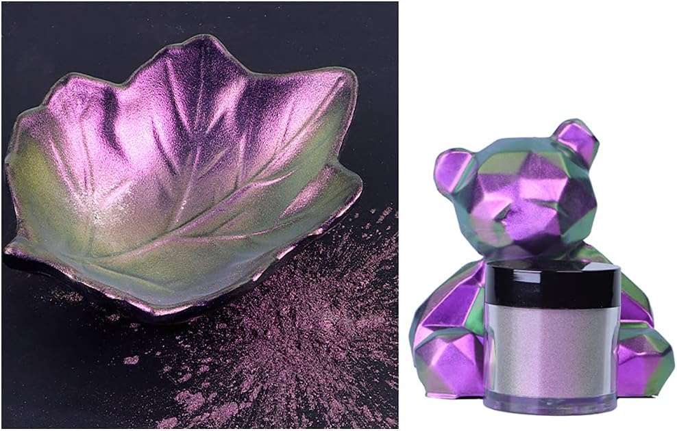 PURPLELILYChameleon-Powder Color Mica Powder for Epoxy Resin Pearl Pigment Powder for Painting Soap Making Multi Color