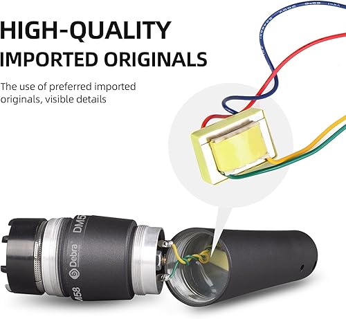 Miniatura 3 de D Debra Micrófono dinámico con cable, micrófono de mano vocal dinámico cardioide con clips de micrófono, adecuado para altavoces, máquina de canto