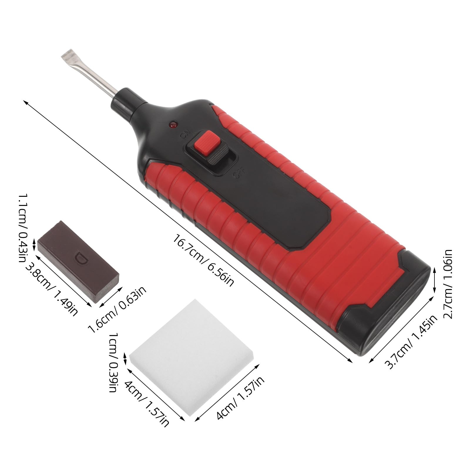 1 juego de herramientas para reparación de muebles con lápiz calefactor para cera de suelos, rascador, paño, esponja y cinta adhesiva - Kit de reparación de suelos de madera para eliminar