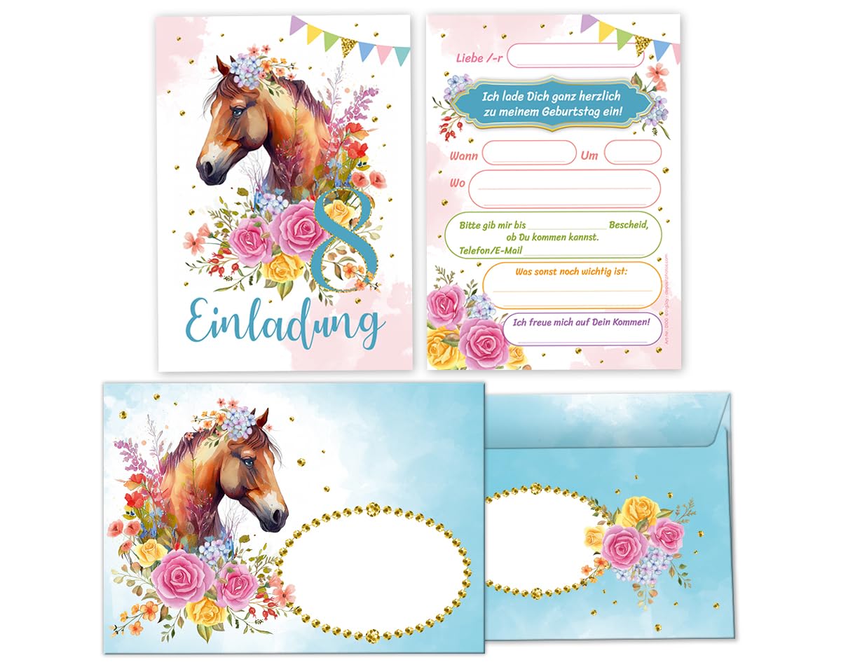 Invito per festa di compleanno a tema cavallo, semplice invito di compleanno a tema cavallo, invito per giro sui pony, invito di compleanno a tema pony, invito con testo a tema cavallo
