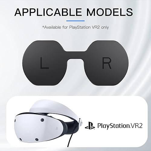 Miniatura 2 de Hastraith Funda protectora de lente compatible con accesorios PSVR2, cubierta protectora a prueba de polvo y arañazos, tapa de lente fácil de lavar