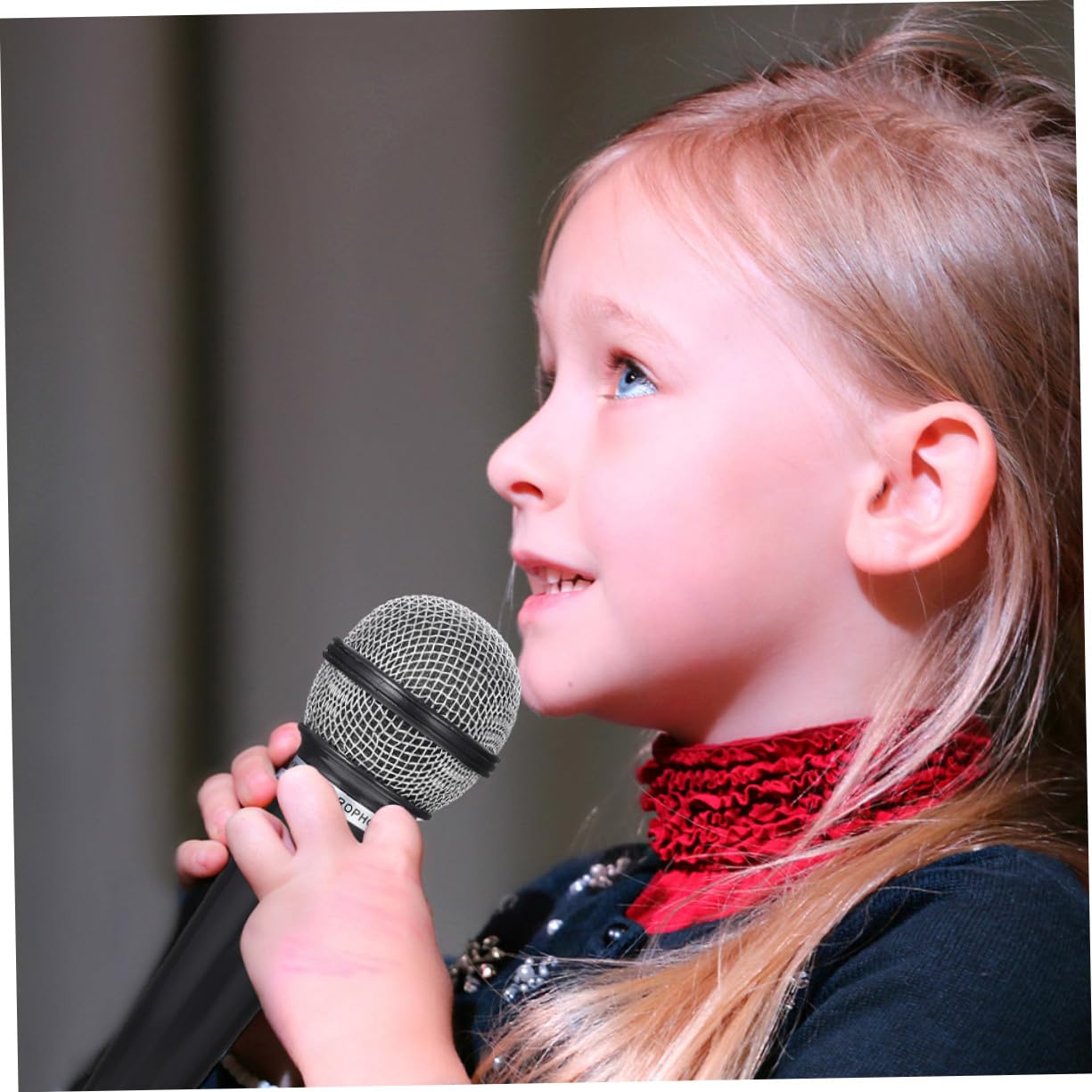 5 Piezas de Micrófonos para Fiesta Diseño Realista y Plástico Ligero, Accesorio Portátil Adecuado para Actuaciones de Canto y Utilería en Escenario Infantil