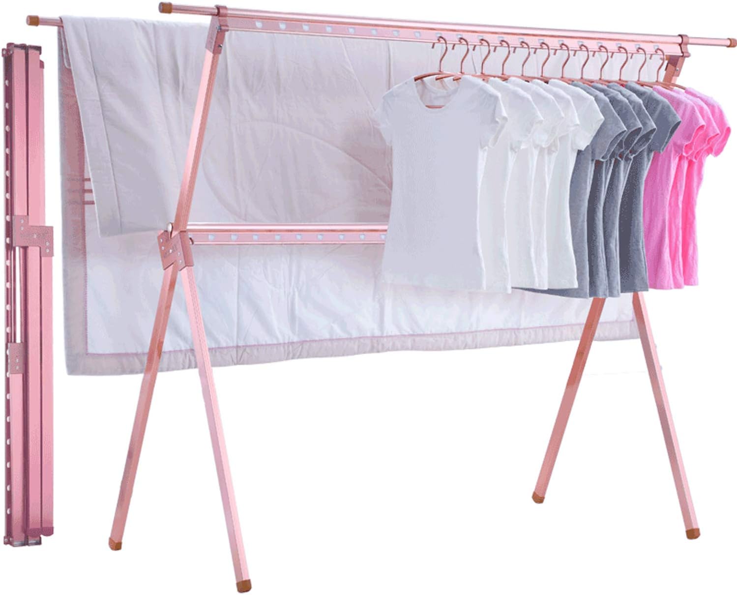 物干し 伸縮式多機能布団干し 物干し台 アルミニウム合金 錆びない 折り畳み 組み立ていらず 耐荷重150kg