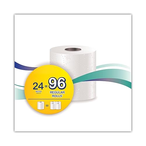 Miniatura 5 de Windsoft Papel higiénico premium, paquete de 24 rollos, papel de baño a granel, suavidad acolchada, grueso y fuerte de 2 capas, seguro séptico,