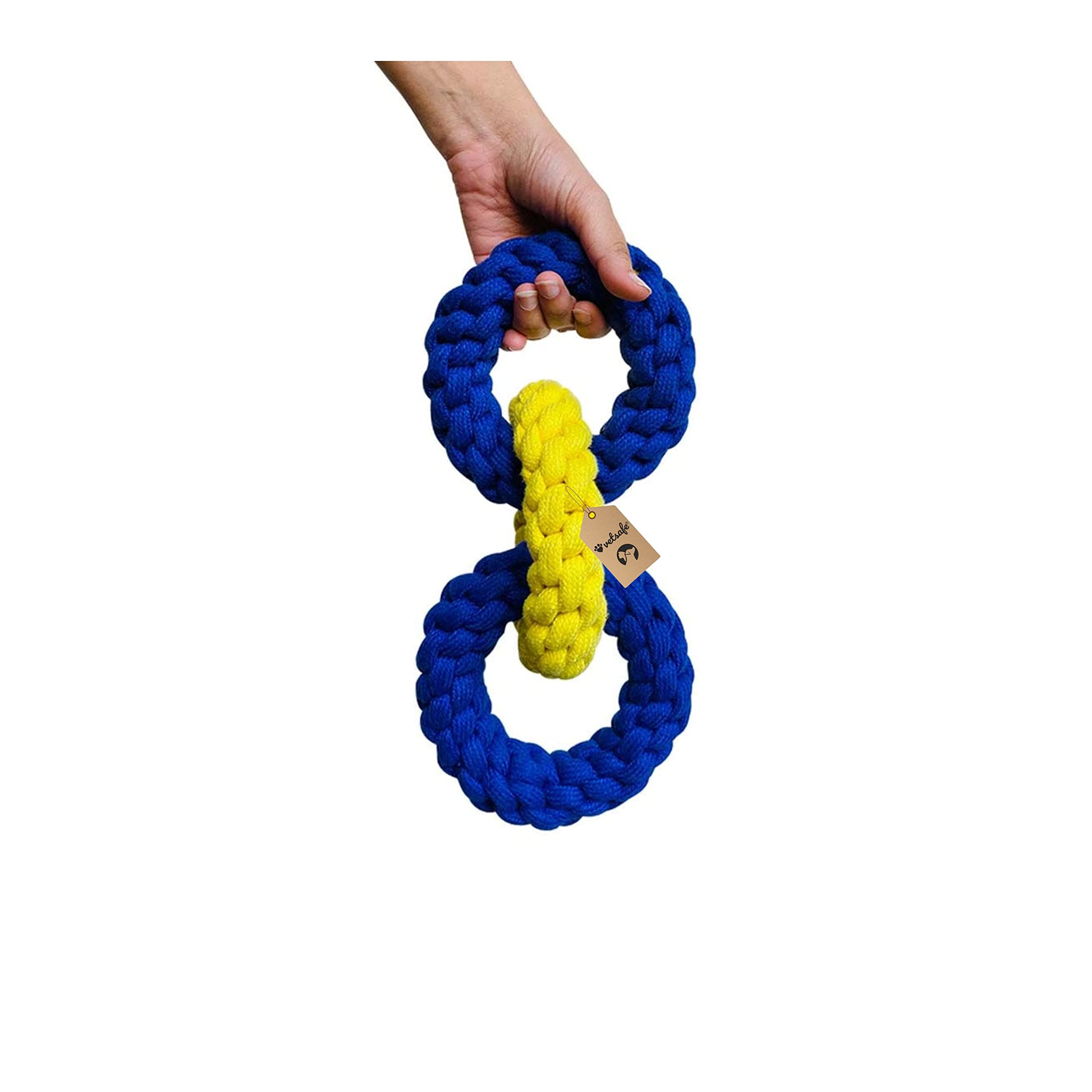 VetSafe Dog Attractive Cotton Poly Mix Chew Dog Toys for Teething Suitable Small and Medium Puppies (B09T376ZQG) Amazon Price History, Amazon Price Tracker