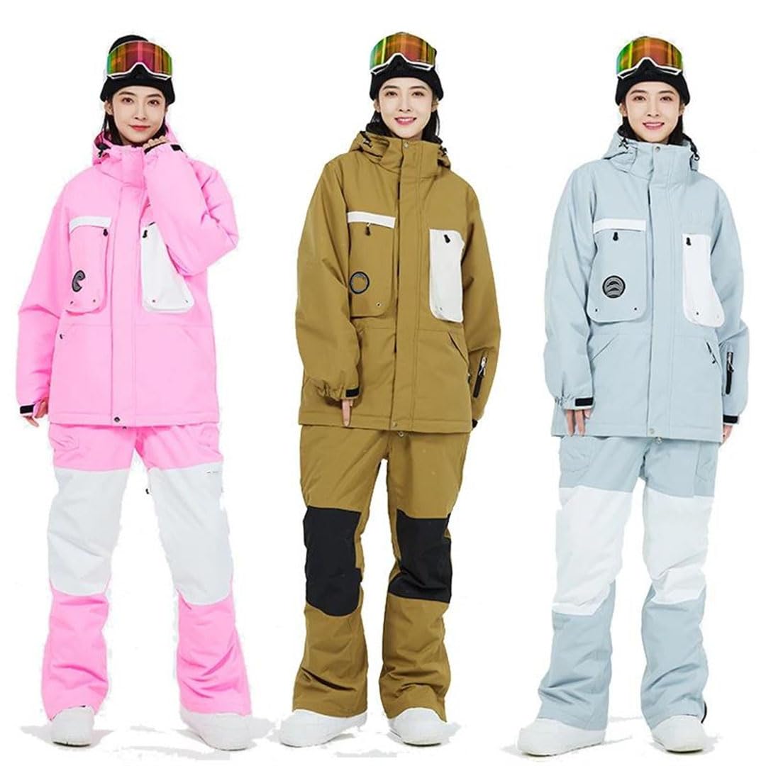 Tuta da sci unisex Set di costumi da neve Giacche da sci e pantaloni Tuta da snowboard