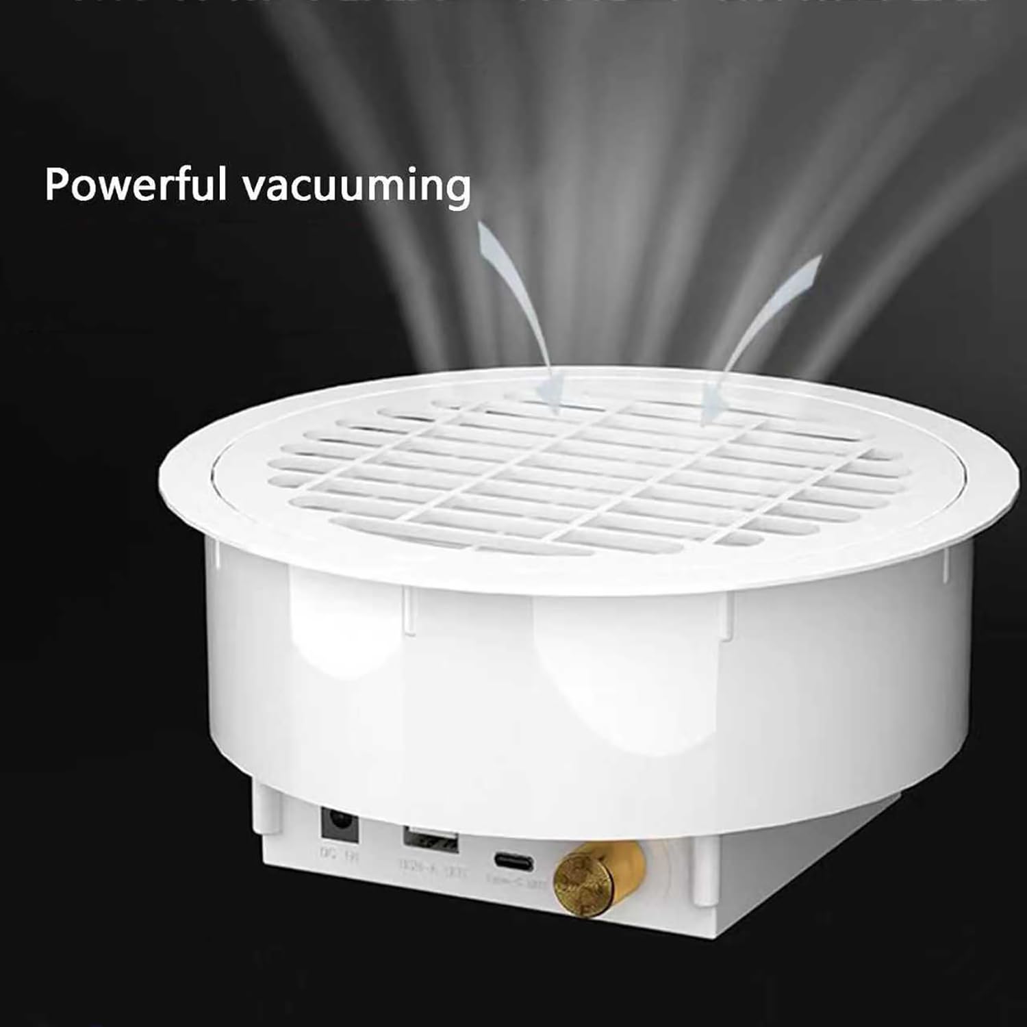 COYEUX Aspiratore per Polvere di Unghie, Potente Ventilatore Aspiratore per Unghie, Estrattore per Unghie, Ventilatore 12V-5500rpm, con Filtri Riutilizzabili, Installazione Incassata, per Saloni