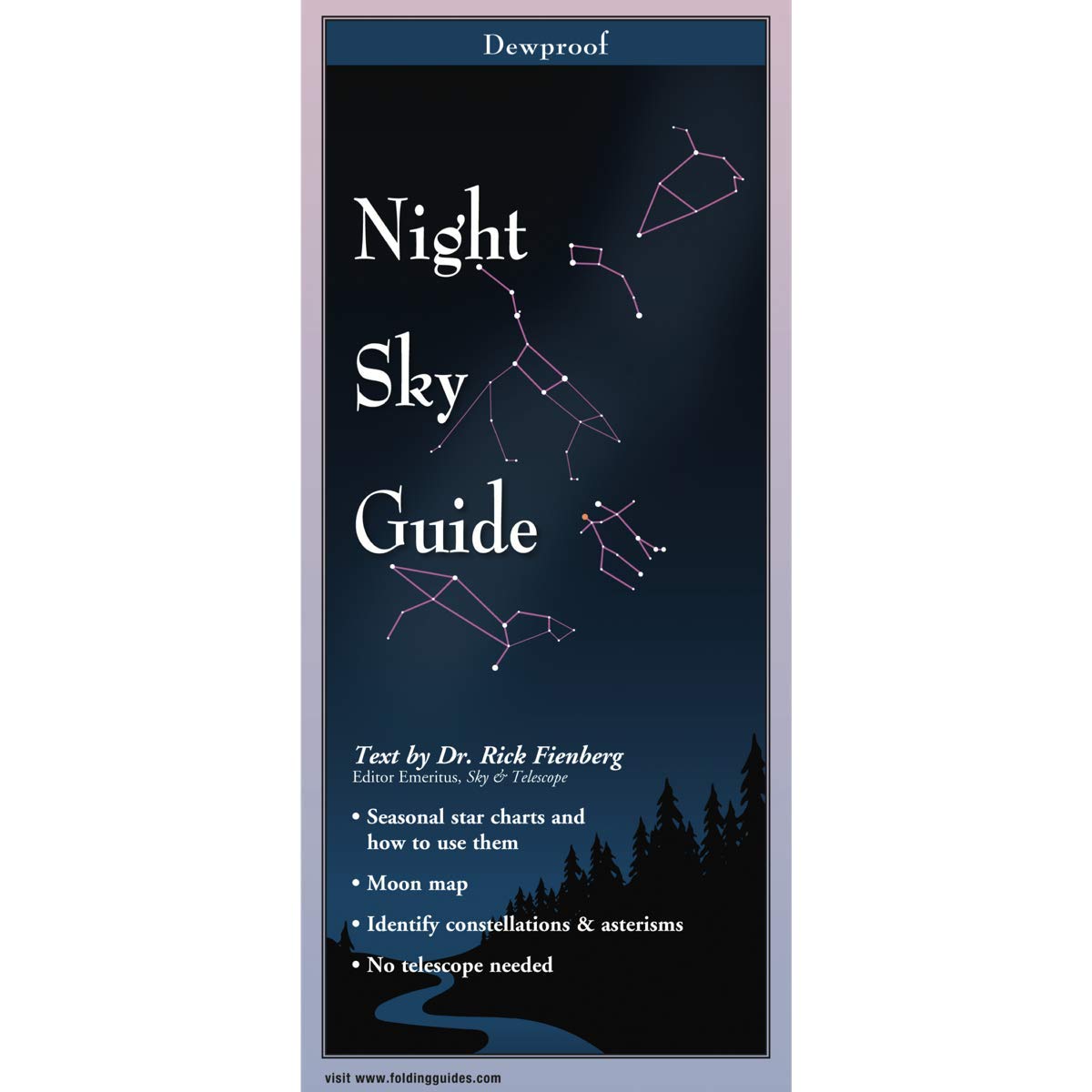 Earth Sky + Water FoldingGuide(tm)- Night Sky Guide - 10 Panel Foldable Waterproof Nature Identification Guide - Image 2