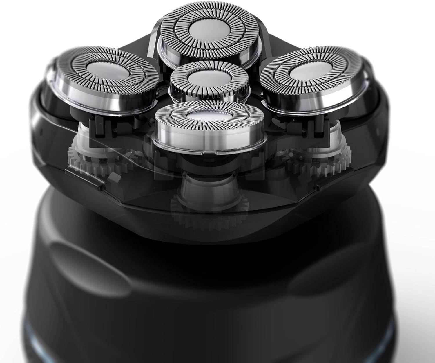 Rowenta Barber Experience, Afeitadora de Cabeza, 5 cabezales con cuchillas de recubrimiento de titanio, apura hasta 0,1 mm, autonomía de 80 min, resistente al agua, neceser de viaje, TN3110E0