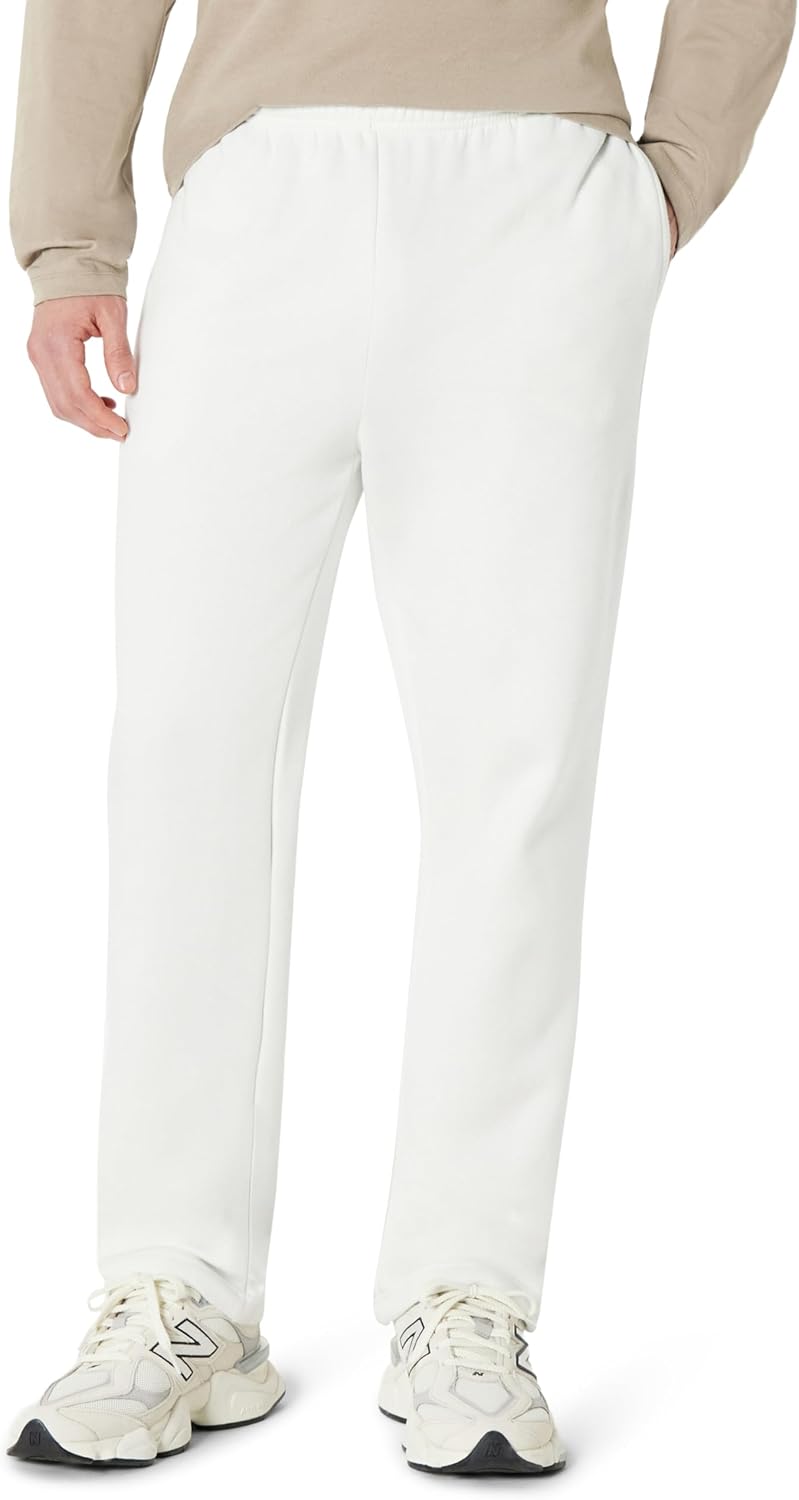 Amazon Essentials Men's Fleece Open Bottom Sweatpant (Available in Big & Tall)