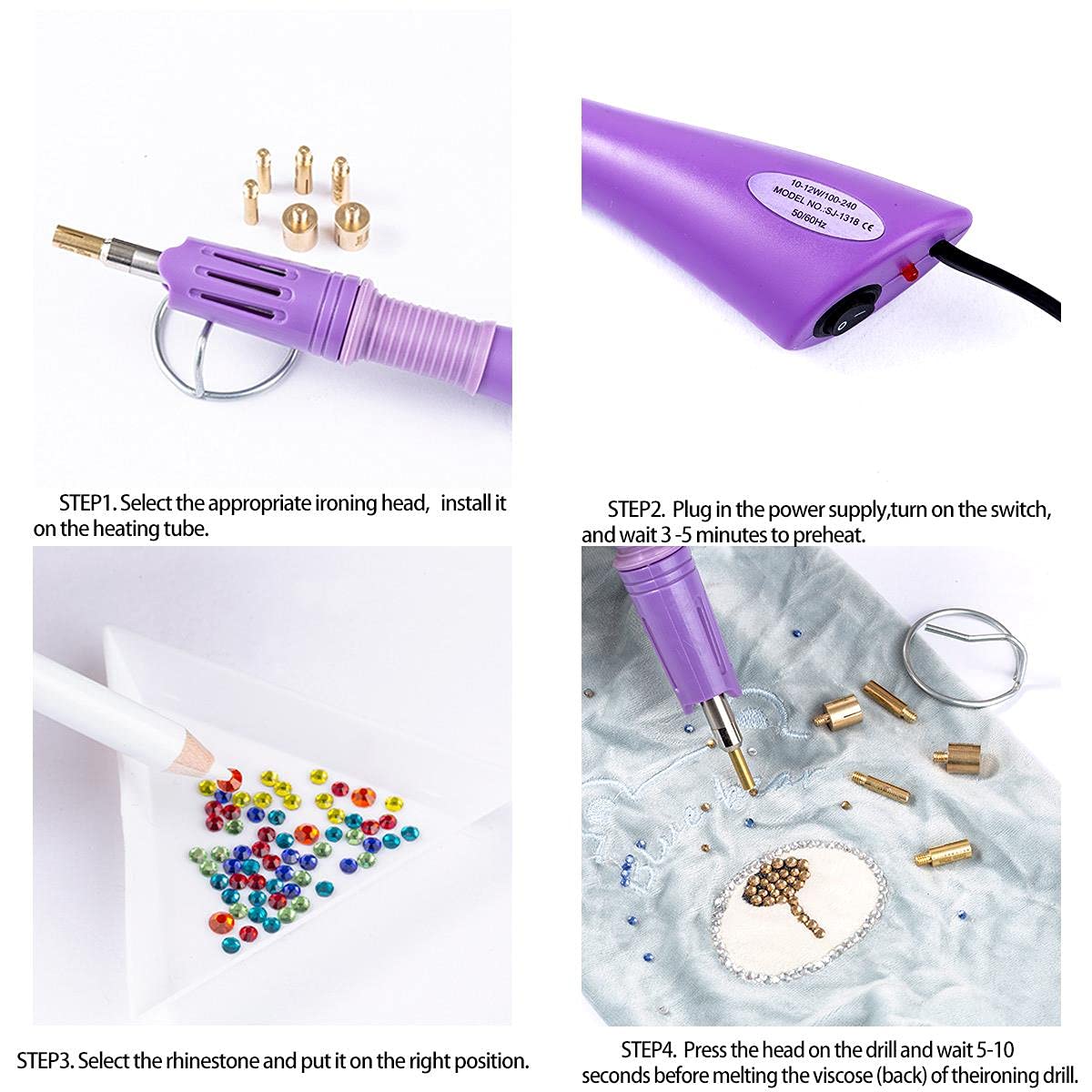 Hotfix Hot Fix Fer à Repasser Sur Applicateur Baguette