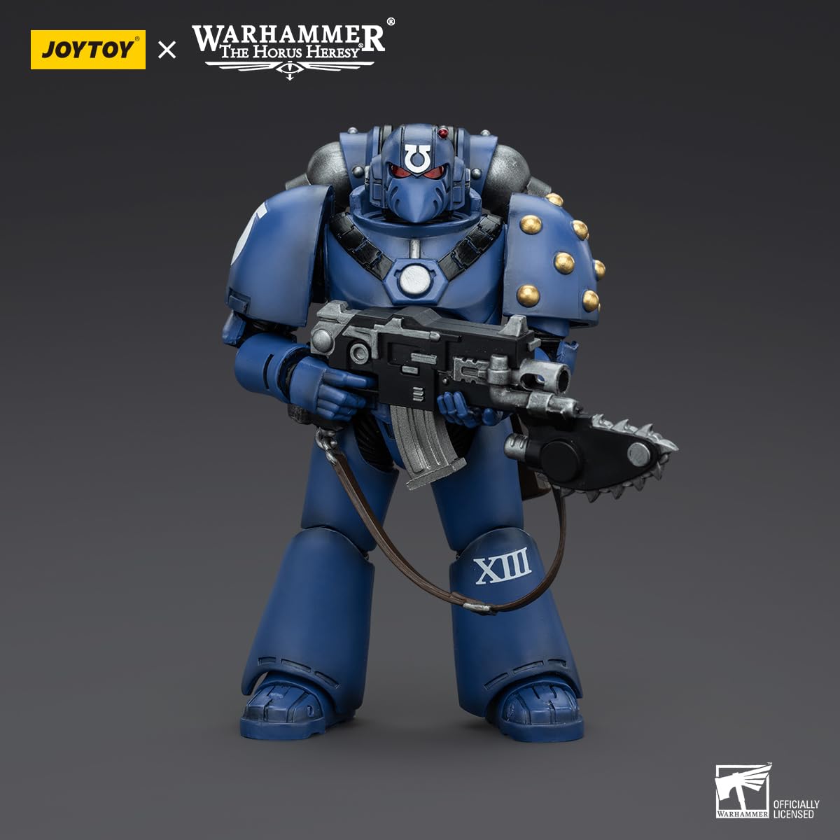 JoyToy Warhammer 40k: Ultramarines MKVI Tactical Squad Legionary with Chainblade figurka w skali 1:18