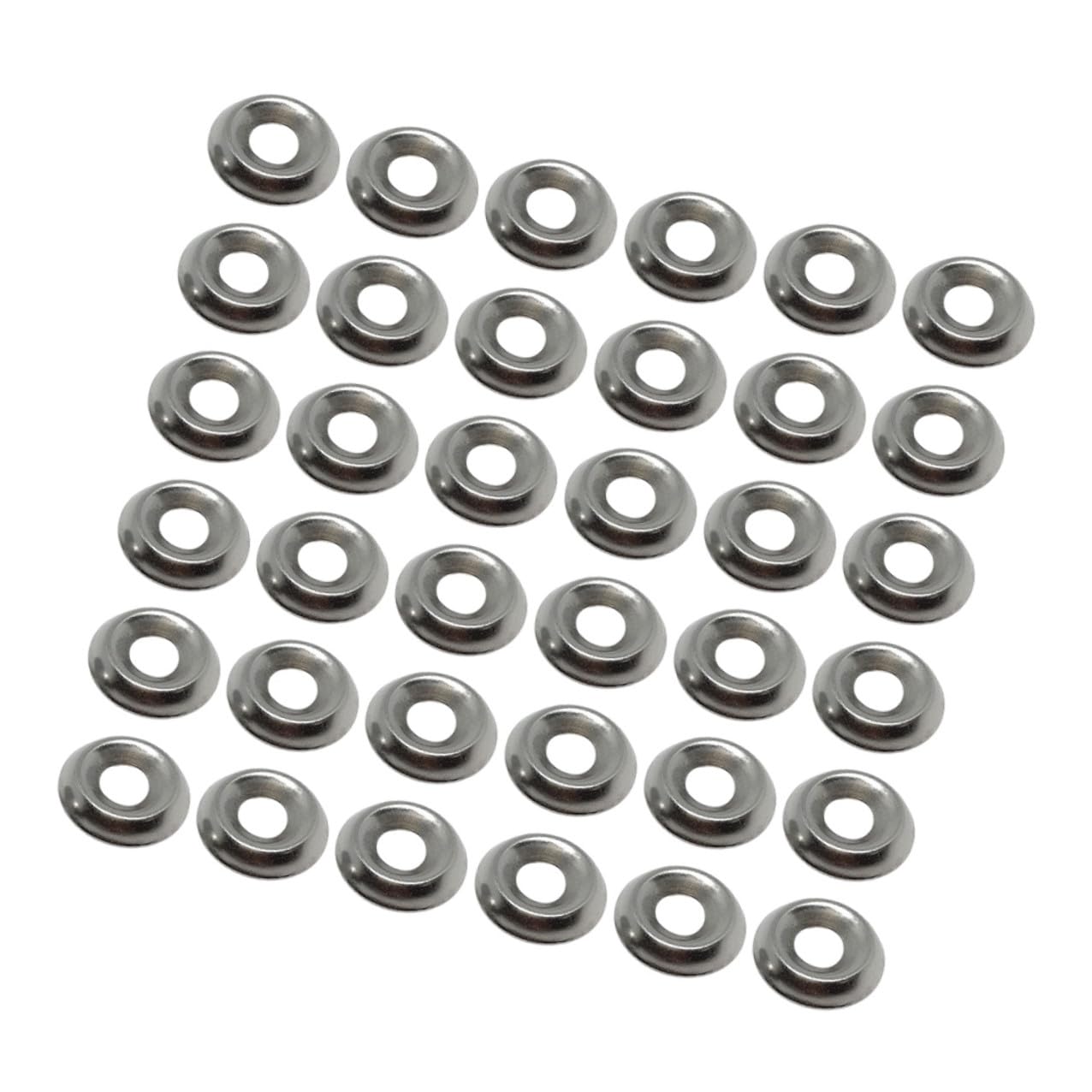 100 Pcs 304 Stainless Steel Fish-Eye Shaped Cup Washers Rust-Resistant Screw Replacement Gaskets for Hardware Fixing in Industrial and Construction Use