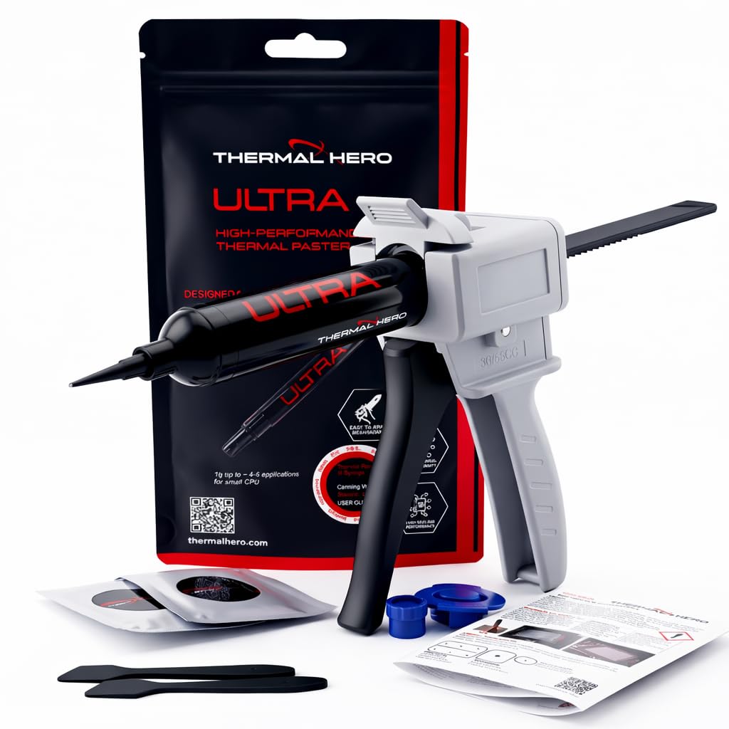Pasta termica ultra 50 g, con pistola dosatrice ad alte prestazioni, pasta termica per costruttori di sistemi, CPU GPU Workstation Bulk