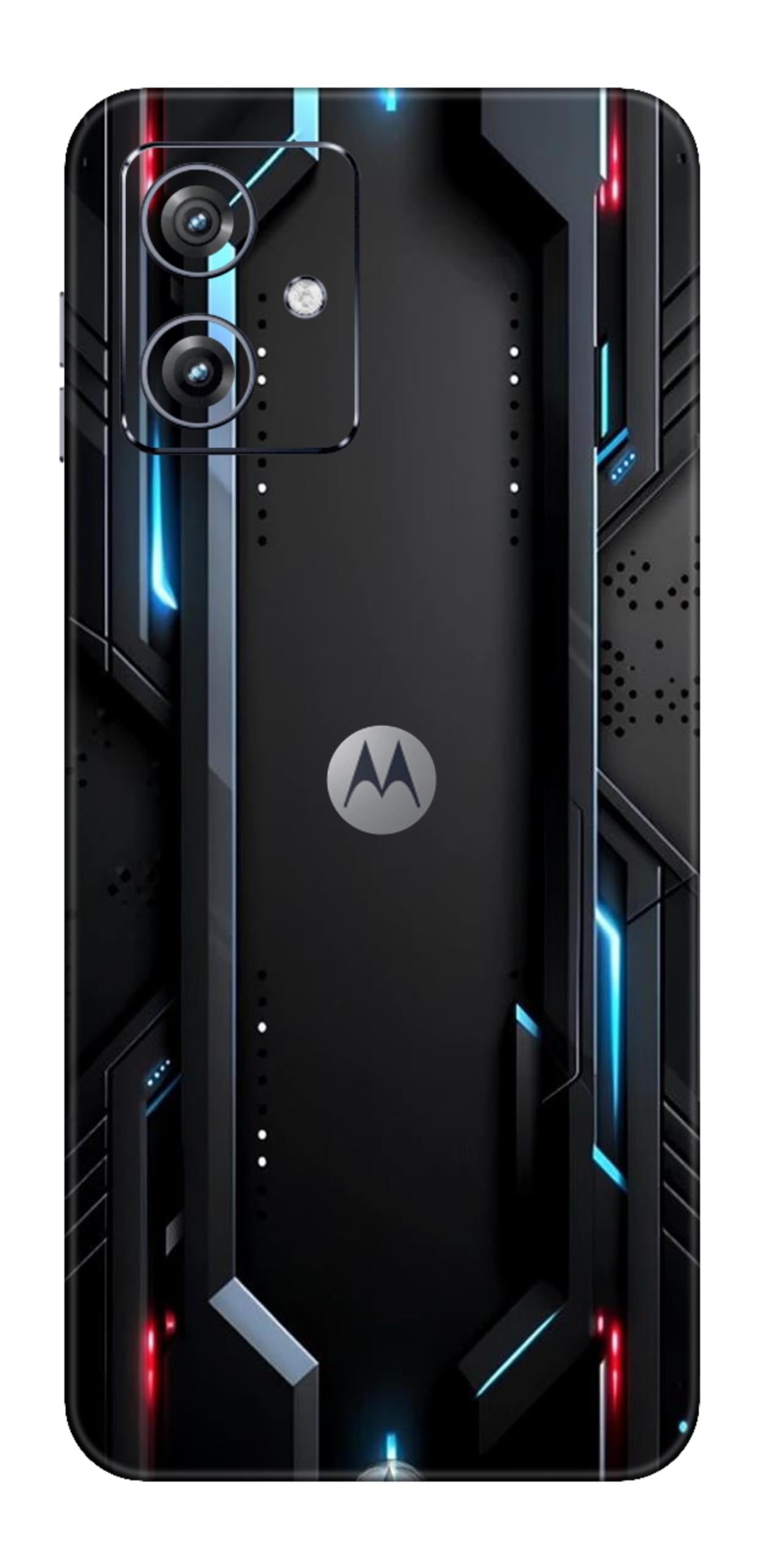 Proguard Premium Vinyl Printed Mobile Back Skin Sticker Compatible for Motorola Moto G54 (5G) with Easy and Self Installation Kit - (Gamer Black - Design-07)-image-20