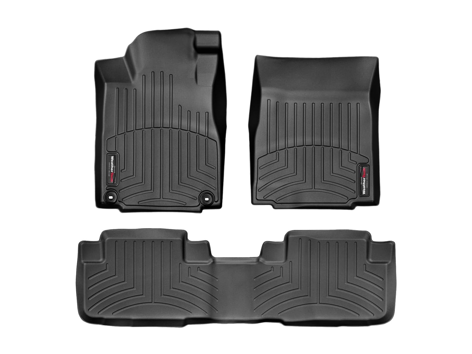 WeatherTech Custom Fit FloorLiners for Honda CR-V - 1st & 2nd Row (447371-444022), Black