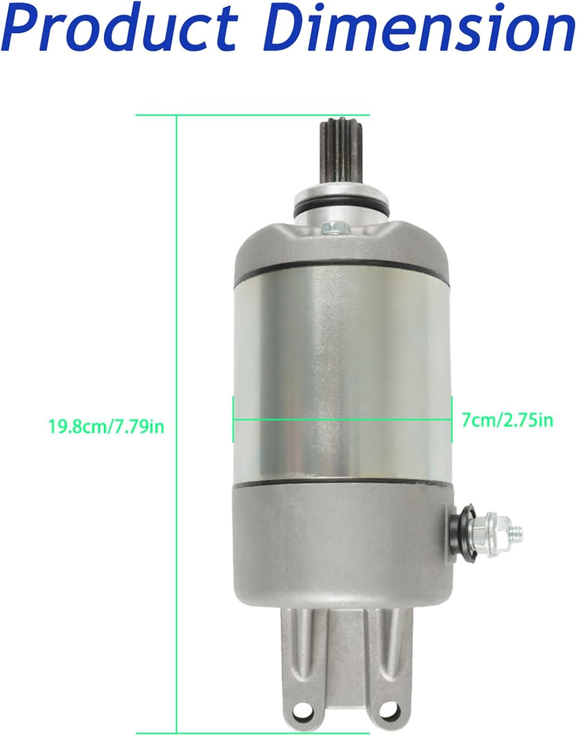 Silscvtt Starter Motor Replacement for Can-Am 400 450 MAX 450 400 Defender HD5 Replacement for 420684280 420684283