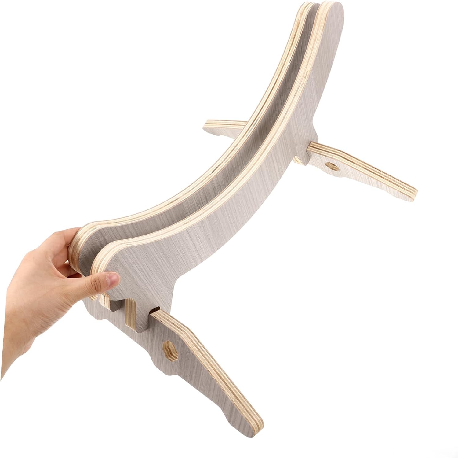 Steady Wooden Parking Rack Bike Floor Stand Rack for Indoor Cycling Scooter Stand Portable Detachable Design