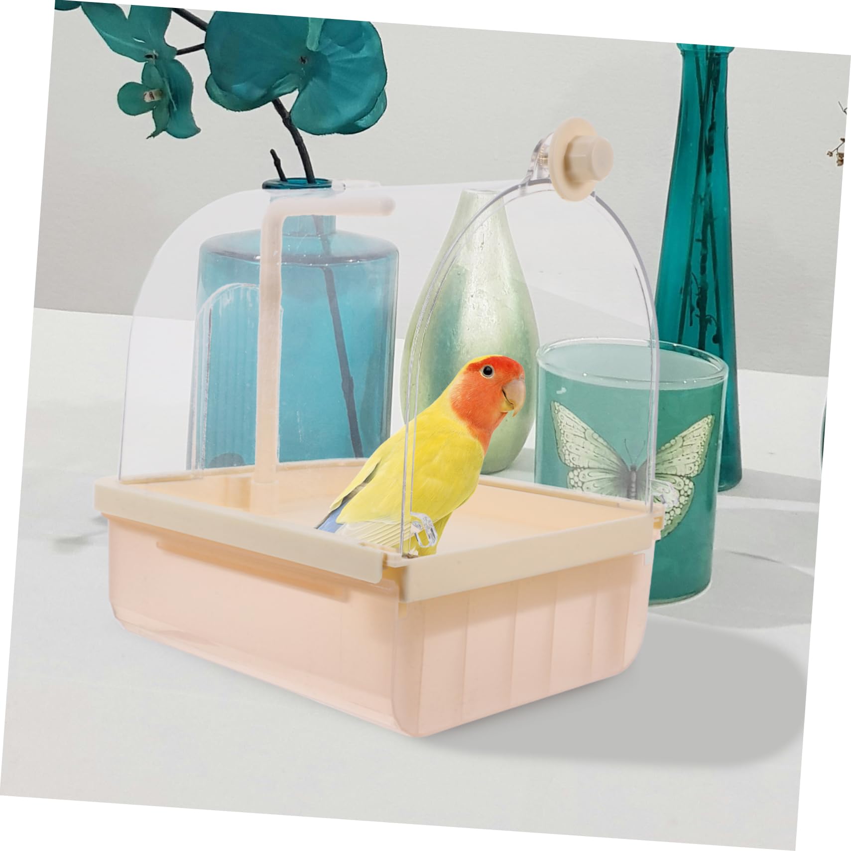 Toyvian Automatique pour Oiseaux Bassin De Bain Électrique avec Spray Circulant pour Perroquets Et Petits Oiseaux Accessoire Pratique