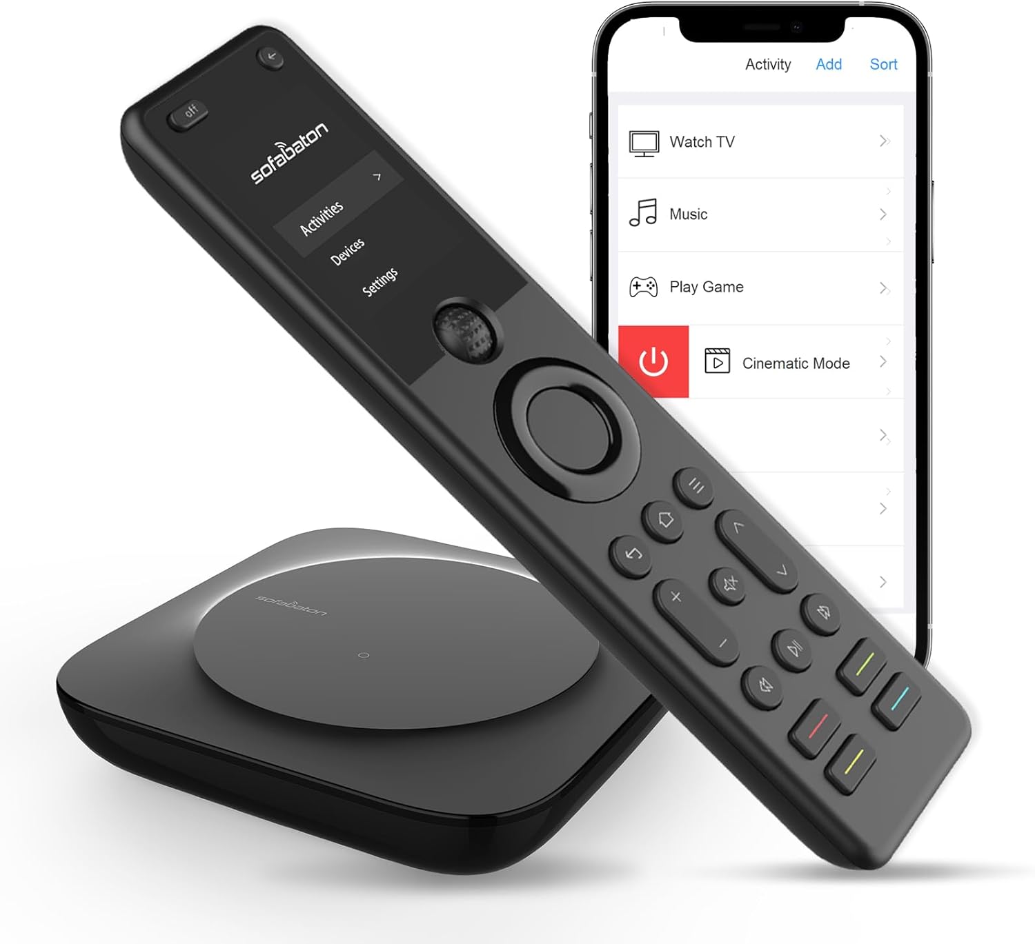 SofaBaton X1S Universal Remote Control with Hub & APP, All in one Smart