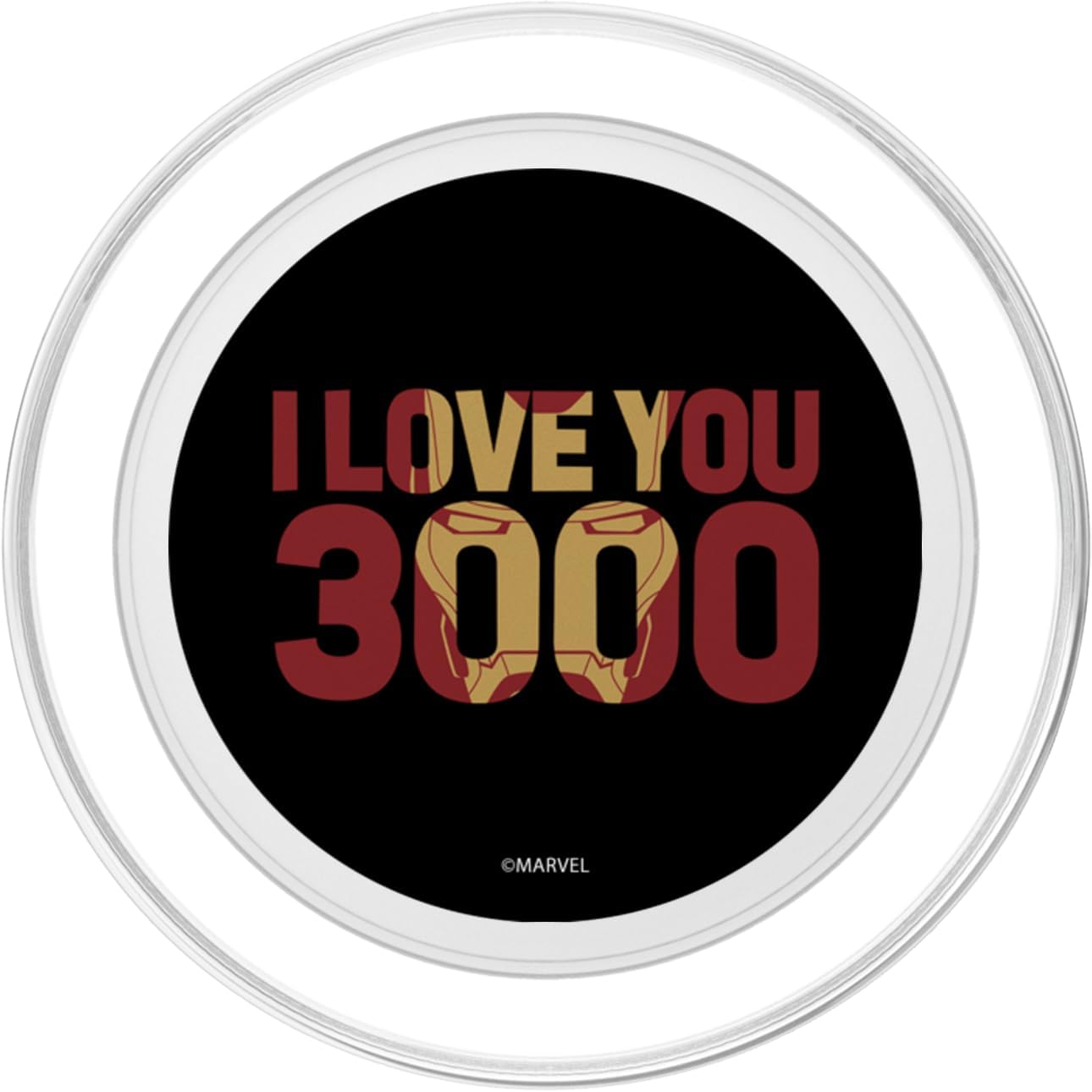 Marvel Avengers: Endgame Iron Man Mask Text Fill PopSockets PopGrip for MagSafe