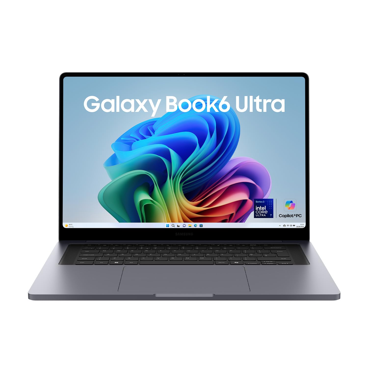 Samsung Galaxy Book6 Ultra 16 Zoll – AI Laptop mit Intel Core 7 Prozessor, 32 GB RAM, 512 GB SSD, NVIDIA RTX 5060, Touchscreen Display, Gray, 3 Jahre Herstellergarantie [Exklusiv bei Amazon]