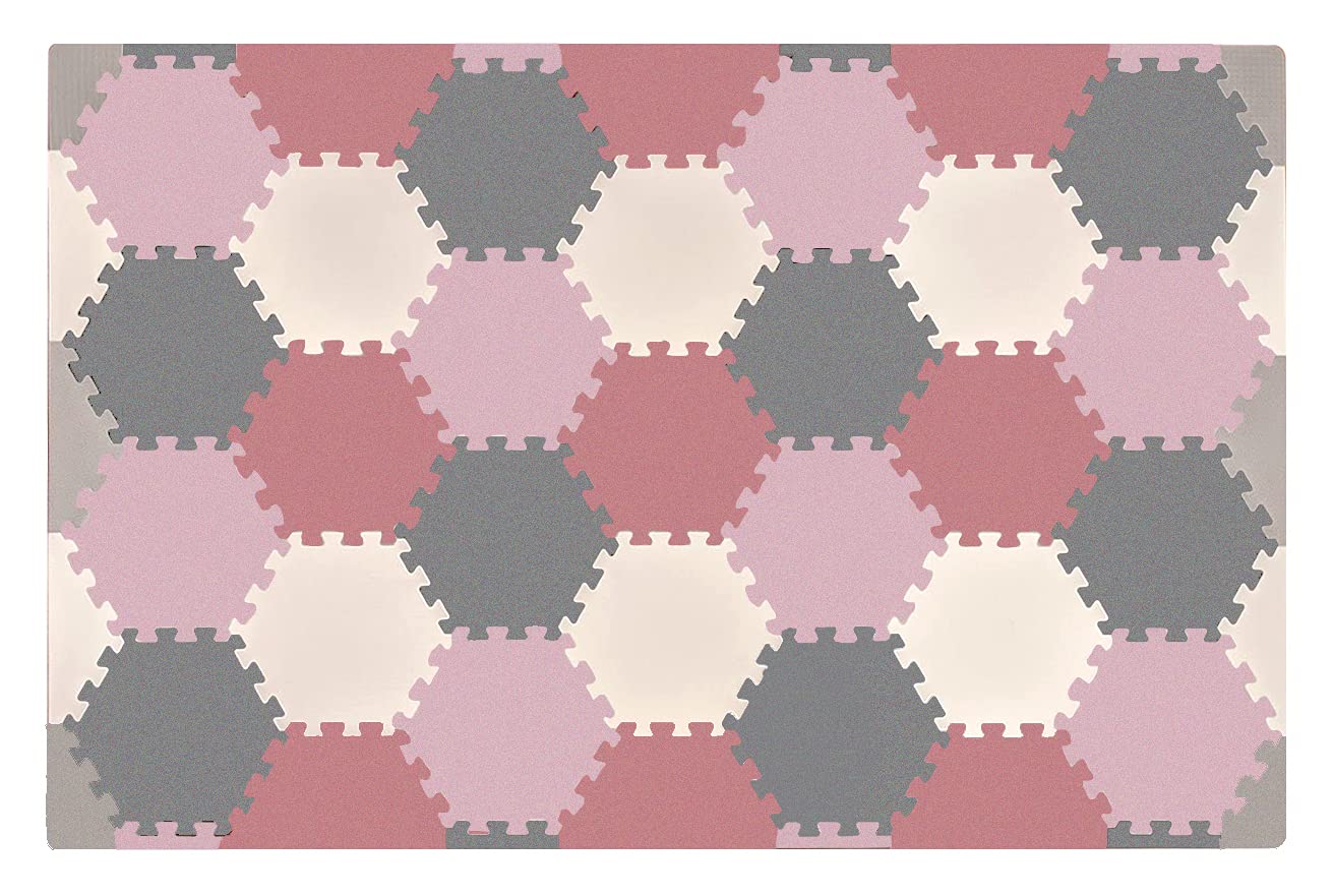 Buy Hexagon Floor Mat Activity Mat Floor Foam Tile for Crawling, Tummy