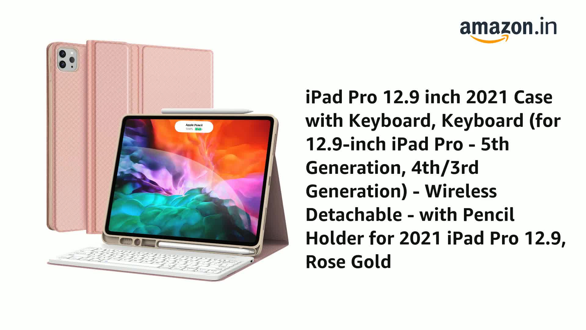 iPad Pro12.9第5世代keyboard /Apple Pencil付き Amazon | 縦置き iPad Pro 2022 12.9 インチ 第6世代 第5世代 第