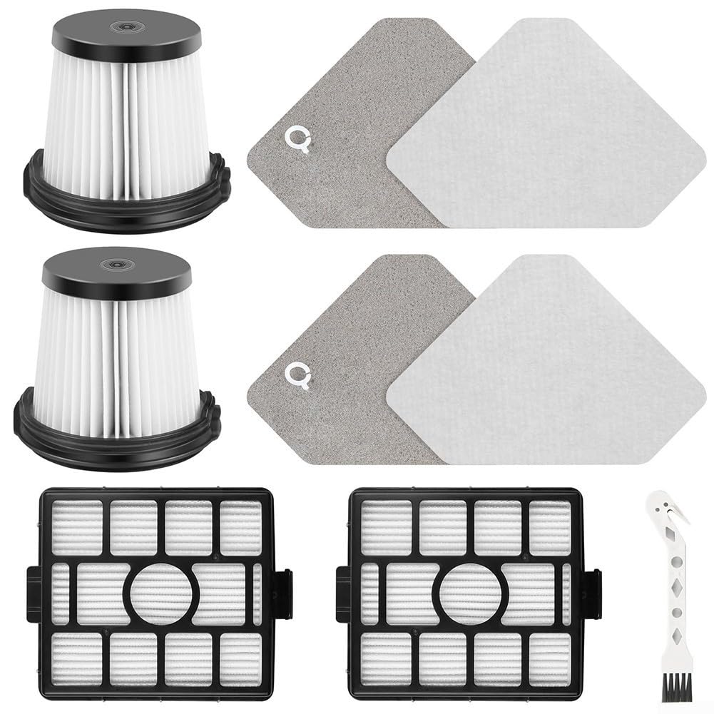 Replacement Filter Set for Shark Clean Lightweight Cordless Compatible with BU3523 BU3521 BU3120, Includes Handheld & Auto Empty Filters